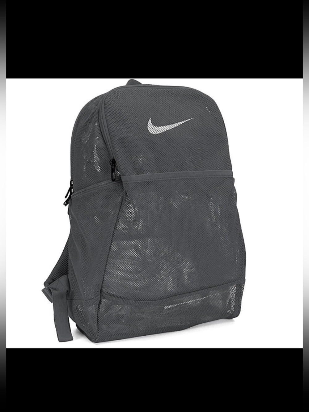 Nike Brasilia MESH 9.0 IX Backpack Retro Y2K Charcoal 2000s School Travel Bag